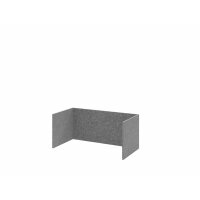 FlexWall Filzeinschub 80 cm, 1 OH, grau gallery