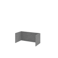 FlexWall Filzeinschub 80 cm, 1 OH, grau gallery