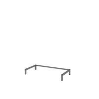 FlexWall Metallsockel 80, H= 10 cm, Grap gallery