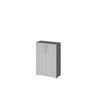 Schrank 3OH 34,6cm tief BM Graphit/Grau