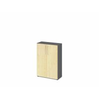 Schrank 3OH 34,6cm tief BM Graphit/Ahorn gallery