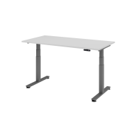 Sitz-Steh-Schreibtisch el.160x80cm Grau