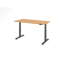 Sitz-Steh-Schreibtisch el.160x80cm Buche gallery