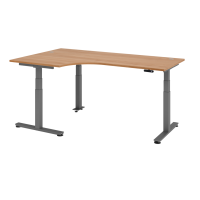 Sitz-Steh-Winkeltisch el.200x120cm 90° Nu