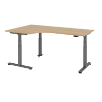 Sitz-Steh-Winkeltisch el.200x120cm 90° Ei