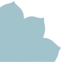 JapanServiette - Dekospitze, 35x35, hellblau