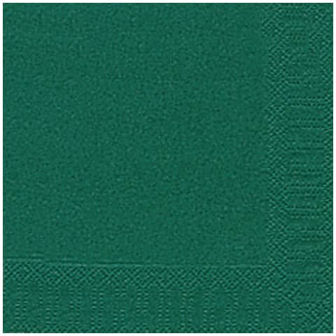 Servietten 3lagig Tissue Uni dunkelgrün, 33 x 33 cm, 20 Stück