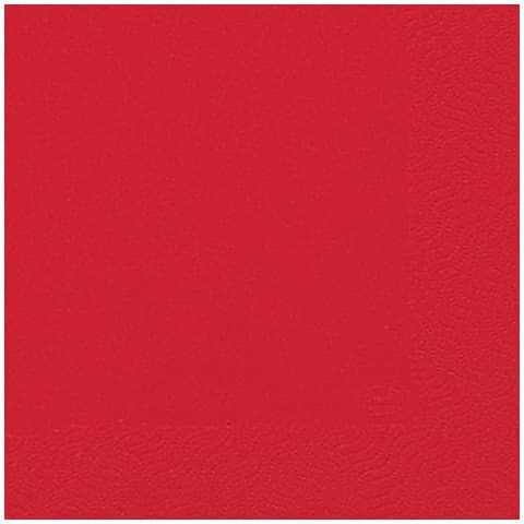 Servietten 3lagig Tissue Uni rot, 33 x 33 cm, 20 Stück