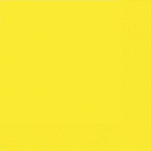 Serviette Zelltuch - 25 x 25 cm, uni gelb