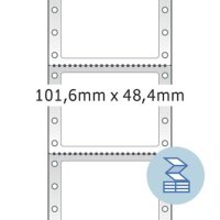 Computeretiketten permanent, 101,6x48,4mm,