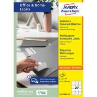 AVERY Zweckform Etiketten weiß 63, gallery