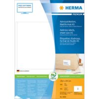 400 HERMA Etiketten 8690 weiß 148,5 x 205,0 mm