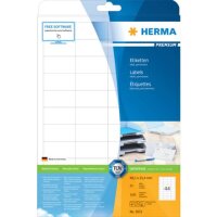 5051 Etiketten Premium A4, wei&szlig; 48,3x25,4 mm...