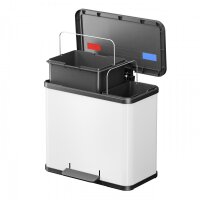 Hailo Öko Duo Plus L Mülleimer 17,0 + 9,0 l wei&sz
