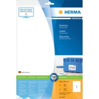 8637 Premium Etikett - weiß, 210x297 mm, permanent,...