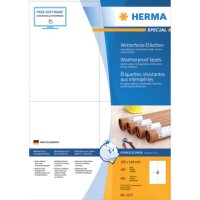 400 HERMA wetterfeste Etiketten 4377 weiß 105,0 x...