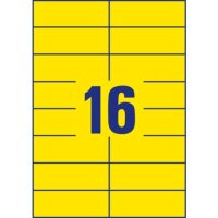 1.600 AVERY Zweckform Etiketten 3455 gelb 105,0 x 37,0 mm