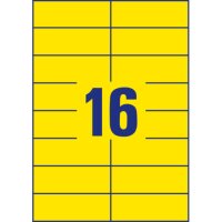 AVERY Zweckform Etiketten 3455 gelb 105,0 x 37,0 mm, 100...