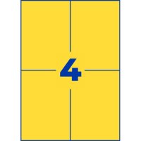 AVERY Zweckform Etiketten 3459 gelb 105,0 x 148,0 mm, 100...
