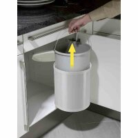 Hailo 3555-001 Einbau-Mülleimer 15,0 l weiß, 1 St