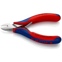 KNIPEX 77 12 115 Elektronik-Seitenschneider mit Mehrkomponenten-Hüllen 115 mm