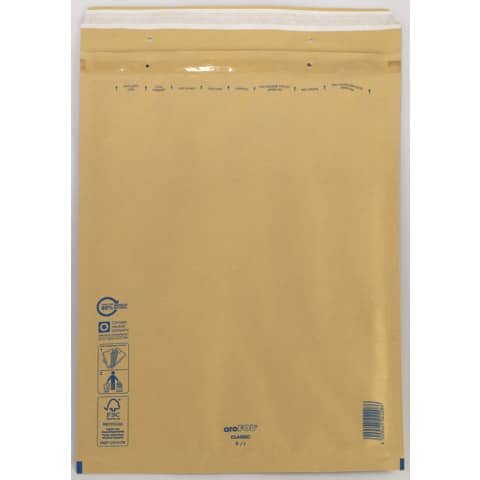 50 aroFOL® CLASSIC Luftpolstertaschen braun für DIN E4