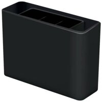 HAN Stiftehalter smart-Line schwarz Kunststoff 3 Fächer 13,5 x 4,0 x 9,8 cm