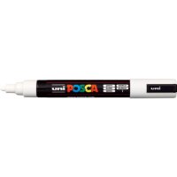 uni-ball POSCA PC-5M Acrylstift wei&szlig; 1,8 - 2,5...