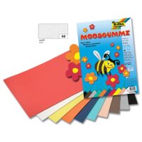 folia Moosgummi wei&szlig; 10 Bogen