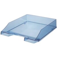 Briefkorb KLASSIK - A4, blau-transparent
