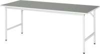 Arbeitstisch Jerry höhenverstellbar, B2000xT800xH800-850mm, L-Platte-25mm