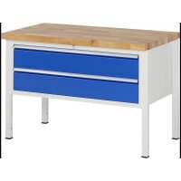 Werkbank 8325A2, B1250xT700xH840mm, 2xSchublade-TA 1