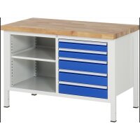 Werkbank höhenverstellbar 8464A2, B1250xT700xH840-1040m