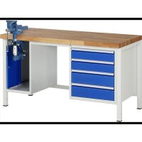 Werkbank 8185A1, B1500xT700xH840mm, 4xSchublade-VA, SSKL