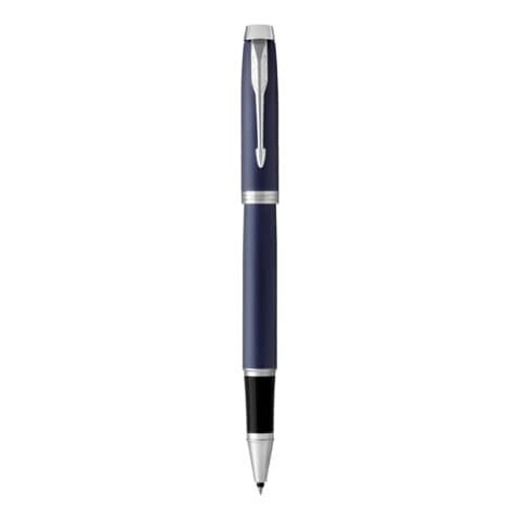 PARKER IM Tintenroller blaumatt/silber 0,5 mm, Schreibfarbe: schwarz, 1 St.