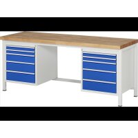 Werkbank höhenverstellbar 8184A1, B2000xT700xH840-1040m
