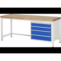 Werkbank höhenverstellbar 8262A1, B2000xT700xH840-1040m