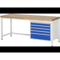 Werkbank höhenverstellbar 8268A1, B2000xT700xH840-1040m