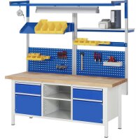 Werkbank 8561A2, B2000xT700xH840mm, 2xSchublade-TA, 2xT&uuml