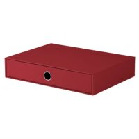 Schubladenbox SOHO - einzel Schublade für A4, rot