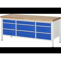Werkbank höhenverstellbar 8753A2, B2000xT700xH840-1040m