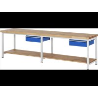 Werkbank 8001A7, B3000xT700xH840mm, 2xSchublade-TA