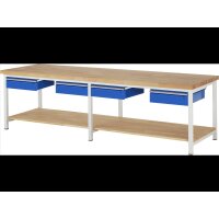 Werkbank höhenverstellbar 8002A7, B3000xT900xH840-1040m