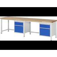 Werkbank 8152A1, B3000xT700xH840mm, 2xSchublade-TA, 2xT&uuml