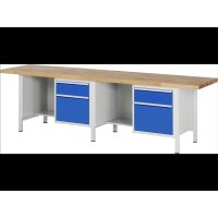 Werkbank höhenverstellbar 8451A2, B3000xT700xH840-1040m