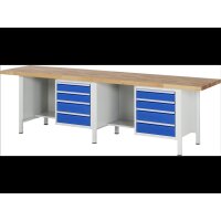 Werkbank höhenverstellbar 8453A2, B3000xT700xH840-1040m