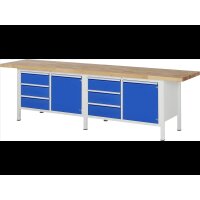 Werkbank höhenverstellbar 8468A2, B3000xT700xH840-1040m