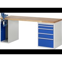 Werkbank 7511A2, B2000xT700xH840mm, 5xSchublade-VA, 1xSSKL