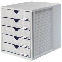 HAN Schubladenbox System-Box  lichtgrau 1450-11, DIN C4...