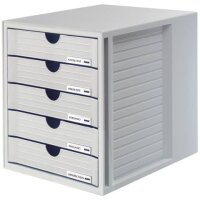 Schubladenbox SYSTEMBOX - A4/C4, 5 geschlossene...